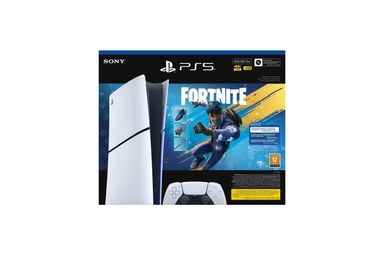 Sony PlayStation 5 Digital Edition, 825GB, Fortnite Flower Chaos Bundle, 1 Controller, White