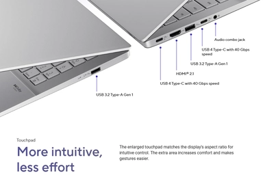 أسوس ﭬيفو بوك Snapdragon® X X1 26 100 16GB 1TB 16" W11 رمادي
