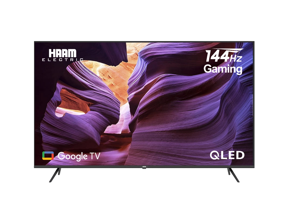 شاشة هام 65 بوصة Google TV  144HZ QLED UHD  سمارت QHM65UH585KGO144H