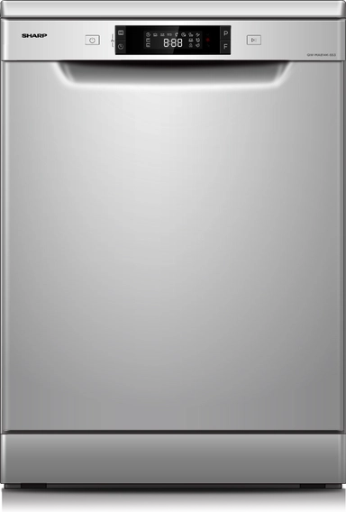 غسالة صحون شارب 14 مكان  3 رفوف 8 برامج QW-MA814K-SS3