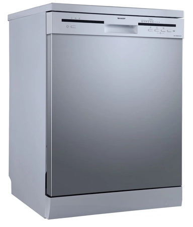 Sharp Dishwasher 12 Place 6 Programs Silver, QW-MB612K-SS3