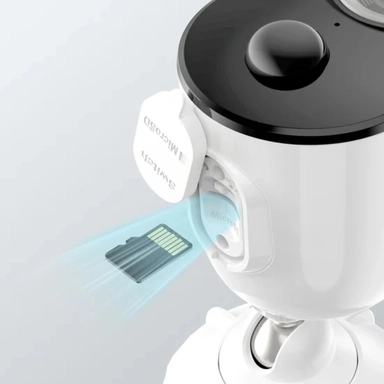 ريولينك مراقبة Argus 3 Pro 5MP لاسلكية داخلية وخارجية كاميرا ببطارية وطاقة شمسية مع كشاف، ابيض - BWC2K02