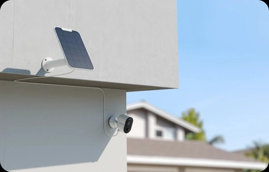 ريولينك مراقبة Argus 3 Ultra 4K 8MP لاسلكية داخلية وخارجية ببطارية وطاقة شمسية مع رؤية ليلية ملونة، ابيض - BWC4K01