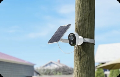 ريولينك مراقبة Argus 3 Ultra 4K 8MP لاسلكية داخلية وخارجية ببطارية وطاقة شمسية مع رؤية ليلية ملونة، ابيض - BWC4K01