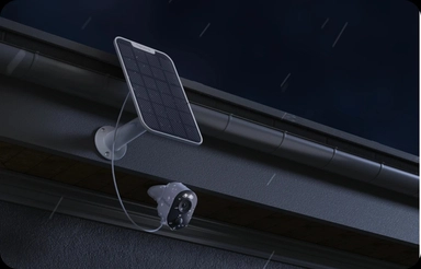 ريولينك مراقبة Argus 3 Ultra 4K 8MP لاسلكية داخلية وخارجية ببطارية وطاقة شمسية مع رؤية ليلية ملونة، ابيض - BWC4K01