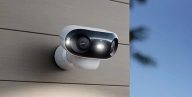 Reolink Argus 4 Pro 4K 8MP Wireless Outdoor Dual-Lens 180° Panorama Solar & Battery Security Camera, White - BWB4K01W