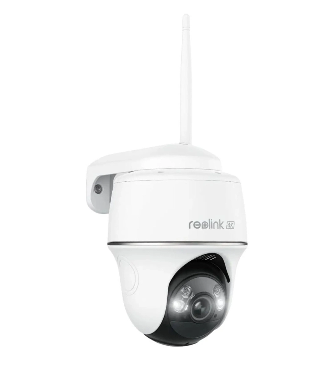 Reolink Argus PT Ultra 4K 8MP Wireless Outdoor Pan & Tilt 360° Solar & Battery Security Camera, White - BWPT4K04