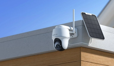 Reolink Argus PT Ultra 8MP Wireless Outdoor Pan & Tilt Security Camera with Solar Panel 4K, White - BWPT4K07SPW