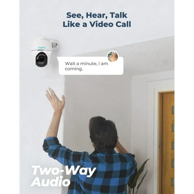 Reolink Argus Series B430 Wireless Outdoor Pan & Tilt Solar Battery Security Camera, 5MP 2K+, White - BWPT2K05SP