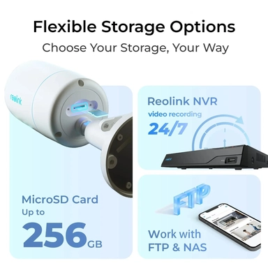 Reolink CX810 Wired PoE Security Camera, Outdoor, 8MP, White - PCCX4K01