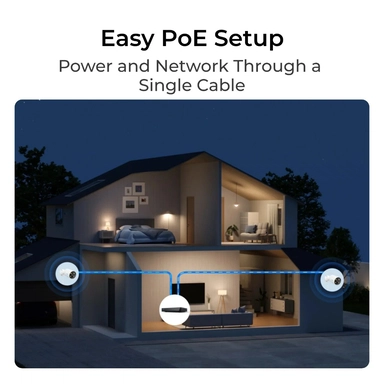 Reolink CX810 Wired PoE Security Camera, Outdoor, 8MP, White - PCCX4K01