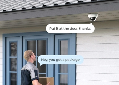 كاميرا مراقبة ريولينك Duo 2V PoE سلكي PoE خارجية مزدوجة العدسة مقاومة للتخريب، 8 ميجابكسل 4K، رؤية بانورامية 180°، ابيض - PCDUOB4K03