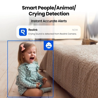 كاميرا مراقبة متحركة ريولينك E321 لاسلكي داخلية  (Pan & Tilt)، 3 ميجابكسل، ابيض - WCE1PT2K04