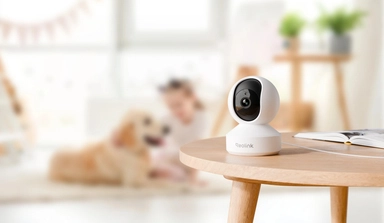 Reolink E331 Wireless Indoor PT Smart Security Camera, 5MP 3K, White - WCEP5MP05PT