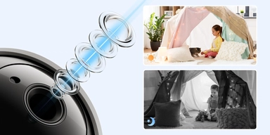 Reolink E331 Wireless Indoor PT Smart Security Camera, 5MP 3K, White - WCEP5MP05PT