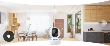 Reolink E331 Wireless Indoor PT Smart Security Camera, 5MP 3K, White - WCEP5MP05PT