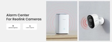 Reolink Home Hub Wireless WiFi Indoor & Outdoor 2× Argus 3E 2K 3MP Battery Security Camera Kit with 64GB Storage & Solar Panel, White - BWS2KC0164-2