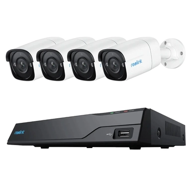 نظام كاميرات مراقبة الذكي ريولينك NVS8 PoE سلكي داخلي وخارجي، 5 ميجابكسل 3K، اسود - PS2KB02-8