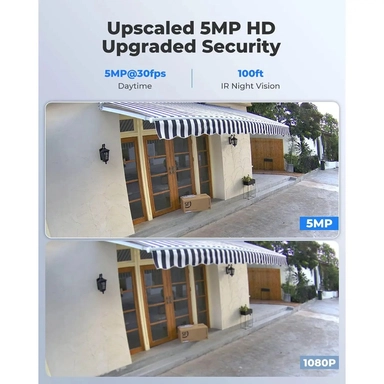 Reolink P320 Wired PoE Outdoor Security Camera, 3K 5MP, White - PC510AB2K01