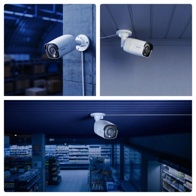 Reolink RP-PCB12M Wired PoE Indoor Security Camera with Spotlights, 12MP Ultra HD, White - PCRPB6K01