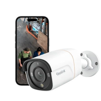 Reolink RP-PCB12M Wired PoE Indoor Security Camera with Spotlights, 12MP Ultra HD, White - PCRPB6K01