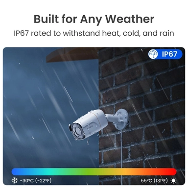 Reolink RP-PCB12M Wired PoE Indoor Security Camera with Spotlights, 12MP Ultra HD, White - PCRPB6K01