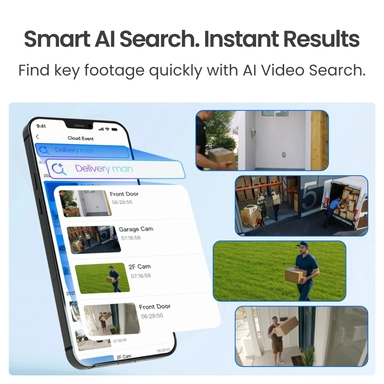 Reolink RP-PCB12M Wired PoE Indoor Security Camera with Spotlights, 12MP Ultra HD, White - PCRPB6K01