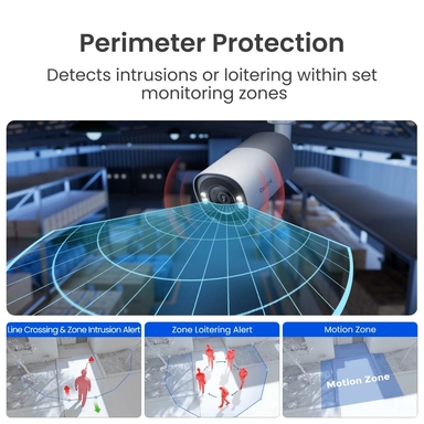 Reolink RP-PCB8MZ Wired PoE Outdoor Bullet Security Camera, 4K 8MP, 5× Optical Zoom, White - PCRPB4K02