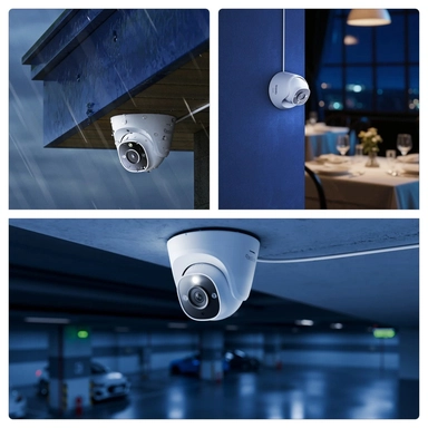 Reolink RP-PCT12M Wired PoE Indoor Security Camera with Spotlights, 12MP Ultra HD, White - PCRPD6K01