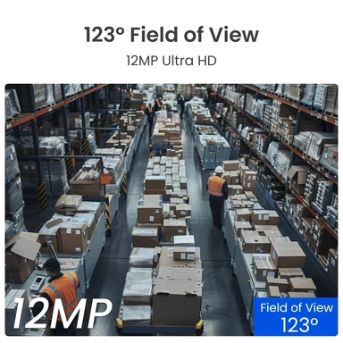 Reolink RP-PCT12M Wired PoE Indoor Security Camera with Spotlights, 12MP Ultra HD, White - PCRPD6K01