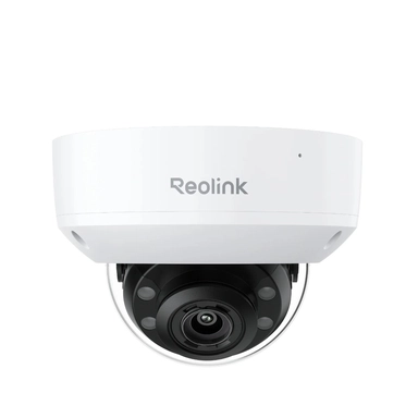 Reolink RP-PCV8MZ Wired PoE Outdoor Vandal-Proof Dome Security Camera, 4K 8MP, 5× Optical Zoom, White - PCRPD4K02
