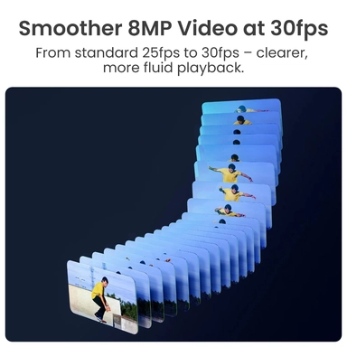 Reolink RP-PCV8MZ Wired PoE Outdoor Vandal-Proof Dome Security Camera, 4K 8MP, 5× Optical Zoom, White - PCRPD4K02