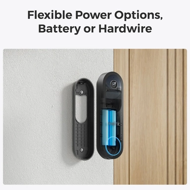 Reolink Smart Video Doorbell Battery, Wi-Fi, Outdoor, Black - DB2K03B