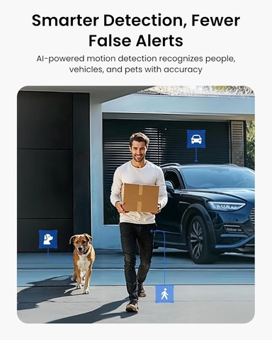 Reolink WiFi 4MP Wireless Outdoor Pan & Tilt Solar Spotlight Security Camera 2K, White - BWB2K01SP