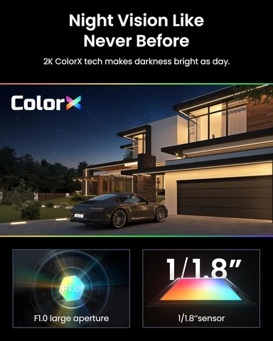 Reolink WiFi 4MP Wireless Outdoor Pan & Tilt Solar Spotlight Security Camera 2K, White - BWB2K01SP