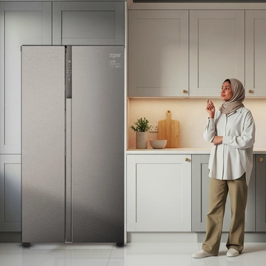 Xper Side By Side Refrigerator,18.8 cu.ft, Inverter ,RFSBSXP950S-25