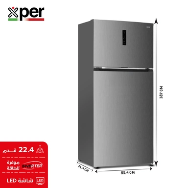 Xper Refrigerator, 22.4 cu.ft, Steel, Inverter, RFXP840SINV