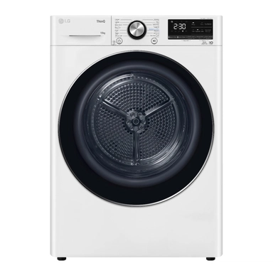 LG 10Kg DUAL Inverter Dryer, sensor dry, Allergy care, Drum care, White color, ThinQ (Wi-Fi), RH10V9AV2W