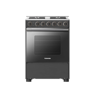 Toshiba 60*60 Gas Stand Oven, 4 Burners, Cast Iron RLA1-60MG4GE(GMR)-SA