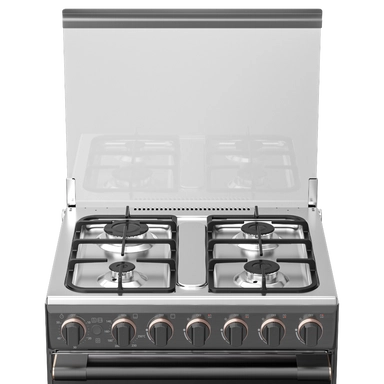 Toshiba 60*60 Gas Stand Oven, 4 Burners, Cast Iron RLA1-60MG4GE(GMR)-SA