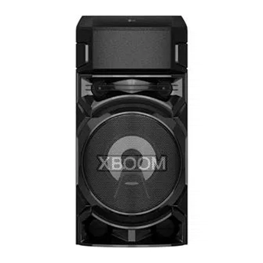 LG XBOOM RN5 ، مكبر صوت 2 بوصة × 2 ، مكبر صوت 8 بوصات ، تعزيز جهير فائق ، انفجار جهير ، ستروب بارتي ، تطبيق DJ ولوحة DJ ، تحكم صوتي ونجم كاريوكي ، إدخال جيتار