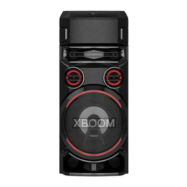 LG XBOOM RN7 Tweeter 2''x2, Mid 3''x2, Woofer 8'', Super Bass Boost, Dual Bass Blast, Party Strobe, DJ App & DJ Pad, Karaoke Star & Vocal Sound control, Guitar Input
