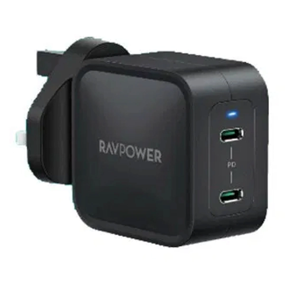 RAVPower RP-PC152 PD40W Total 2-Port Wall Charger Black