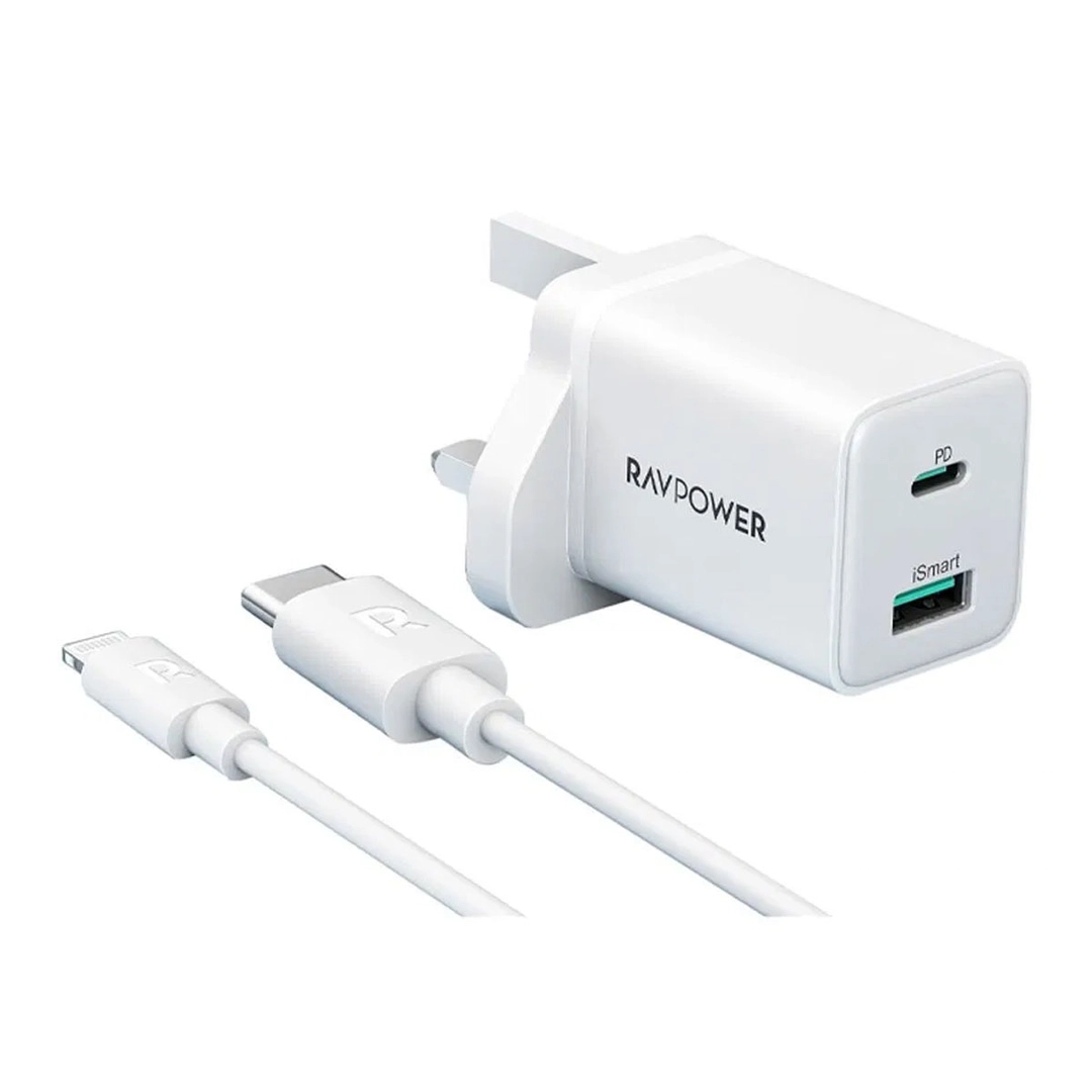 Ravpower RP-PC173 2-in-1 20W USB Charger Combo Offline White