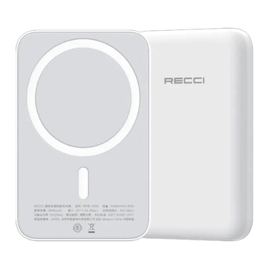 Recci Power Bank 5000mAh White