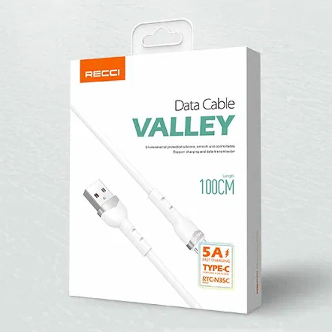 Recci Cable Lightining Plastic White