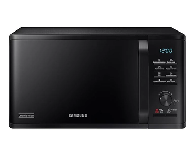 Samsung Microwave 23L, 800W Output Power, Child Safety, Black, MS23K3515AK/ZA