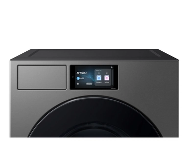 غسالة سامسونج تحميل أمامي، 25 كيلو، رمادي غامق - WF90F25ADS