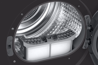 Samsung Condenser Dryer, 8 kg, 17 Programs, Black - DV80T7220BX