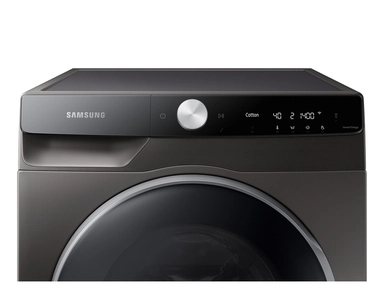 Samsung Front Load Washer-Dryer, 12 KG, 8 KG, 14 Programs, Silver, WD12TP34DSX